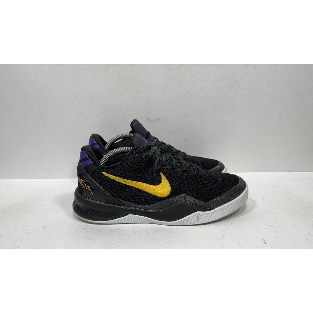 Nike Kobe 8 VIII Protro GS Black Sz 4Y/ Women's Sz 5.5 Lakers Away FN0266-002